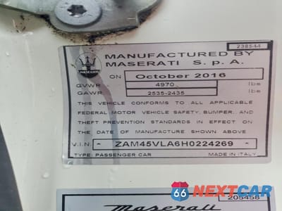 Zdjęcie 12 z 12 samochodu: 2017 MASERATI GRANTURISMO S VIN:ZAM45VLA6H0224269 - miniatura