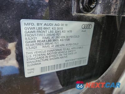 Zdjęcie 12 z 12 samochodu: 2019 AUDI Q7 PRESTIGE VIN:WA1VAAF71KD005937 - miniatura