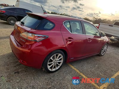 Trzecie zdjęcie samochodu z tyłu: 2012 LEXUS CT 200 VIN:JTHKD5BH2C2058857 - miniatura
