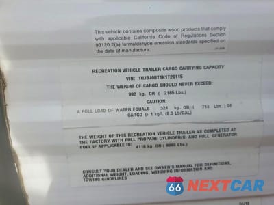 Zdjęcie 10 z 10 samochodu: 2019 JAYCO JAYCO VIN:1UJBJ0BT1K1T20115 - miniatura