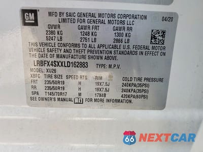Zdjęcie 13 z 13 samochodu: 2020 BUICK ENVISION PREMIUM II VIN:LRBFX4SXXLD162883 - miniatura