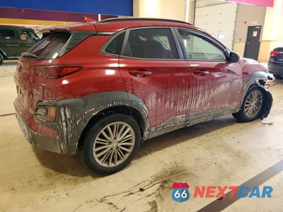 Trzecie zdjęcie samochodu z tyłu: 2019 HYUNDAI KONA SEL VIN:KM8K6CAA0KU257523 - miniatura