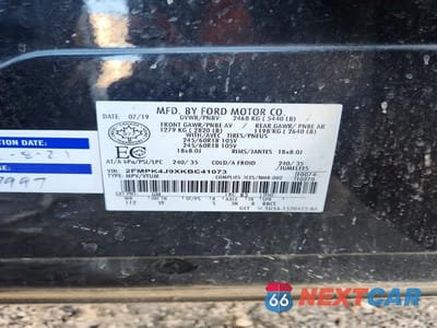 Zdjęcie 13 z 13 samochodu: 2019 FORD EDGE SEL VIN:2FMPK4J9XKBC41073 - miniatura