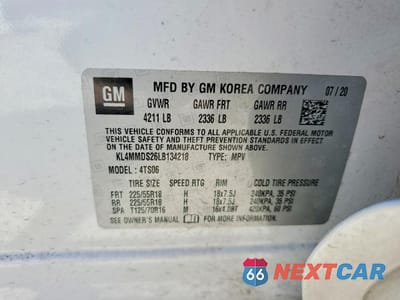 Zdjęcie 12 z 12 samochodu: 2020 BUICK ENCORE GX SELECT VIN:KL4MMDS26LB134218 - miniatura