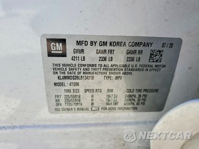 Zdjęcie 12 z 12 samochodu: 2020 BUICK ENCORE GX SELECT VIN:KL4MMDS26LB134218 - miniatura