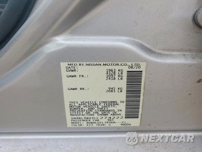Zdjęcie 12 z 12 samochodu: 2020 NISSAN ALTIMA 2.5 S VIN:1N4BL4BV3LC274222 - miniatura