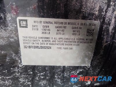 Zdjęcie 12 z 12 samochodu: 2018 CHEVROLET CRUZE PREMIER VIN:3G1BF6SM5JS602924 - miniatura