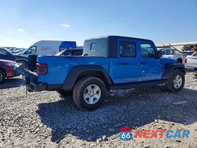 Trzecie zdjęcie samochodu z tyłu: 2020 JEEP GLADIATOR SPORT VIN:1C6HJTAG0LL153646 - miniatura