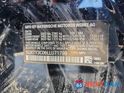 Zdjęcie 13 z 13 samochodu: 2020 BMW X3 SDRIVE30I VIN:5UXTY3C06LLU71798 - miniatura