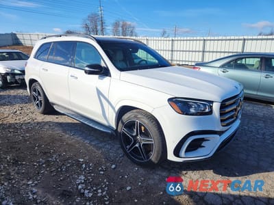 Czwarte zdjęcie samochodu z boku: 2025 MERCEDES-BENZ GLS 450 4MATIC VIN:4JGFF5KE4SB301033 - miniatura
