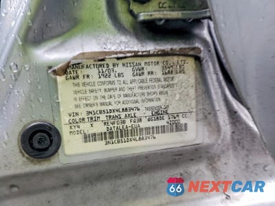 Zdjęcie 12 z 12 samochodu: 2004 NISSAN SENTRA 1.8 VIN:3N1CB51DX4L883476 - miniatura