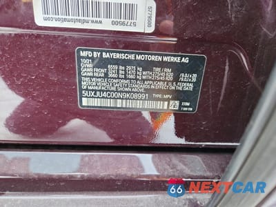 Zdjęcie 13 z 13 samochodu: 2022 BMW X5 M50I VIN:5UXJU4C00N9K08991 - miniatura