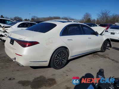 Trzecie zdjęcie samochodu z tyłu: 2023 MERCEDES-BENZ S 500 4MATIC VIN:W1K6G6DB3PA222305 - miniatura