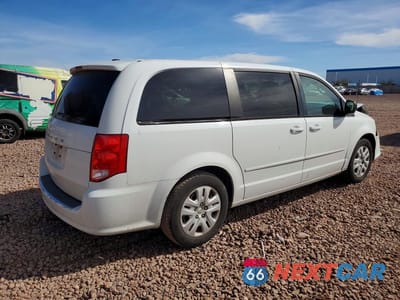 Trzecie zdjęcie samochodu z tyłu: 2013 DODGE GRAND CARAVAN SE VIN:2C4RDGBG1DR814605 - miniatura