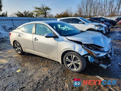 Czwarte zdjęcie samochodu z boku: 2022 NISSAN SENTRA SV VIN:3N1AB8CV6NY229450 - miniatura