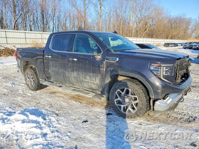 Czwarte zdjęcie samochodu z boku: 2022 GMC SIERRA K1500 SLT VIN:3GTUUDED8NG631221 - miniatura