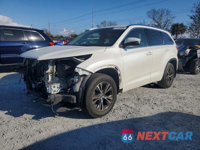 2016 TOYOTA HIGHLANDER XLE 5TDJKRFH8GS292102 - główne zdjęcie licytacji z USA - miniatura