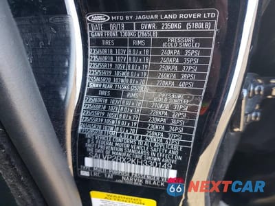 Zdjęcie 14 z 14 samochodu: 2019 LAND ROVER RANGE ROVER EVOQUE SE VIN:SALVP2RX2KH330149 - miniatura