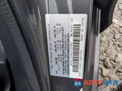 Zdjęcie 12 z 12 samochodu: 2017 MAZDA 6 TOURING VIN:JM1GL1V56H1137952 - miniatura