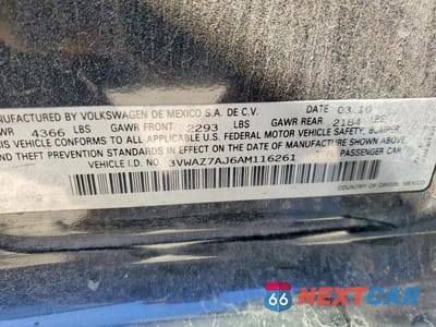 Zdjęcie 12 z 12 samochodu: 2010 VOLKSWAGEN JETTA LIMITED VIN:3VWAZ7AJ6AM116261 - miniatura