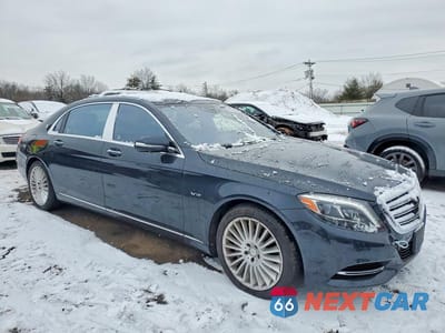 Czwarte zdjęcie samochodu z boku: 2016 MERCEDES-BENZ S MERCEDES-MAYBACH S600 VIN:WDDUX7GB6GA259812 - miniatura