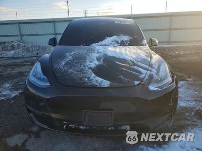 Piąte zdjęcie samochodu w środku: 2021 TESLA MODEL Y VIN:5YJYGDEE1MF116969 - miniatura