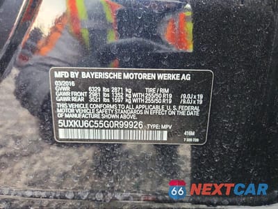 Zdjęcie 12 z 12 samochodu: 2016 BMW X6 XDRIVE50I VIN:5UXKU6C55G0R99926 - miniatura
