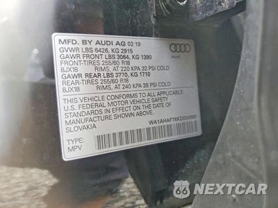 Zdjęcie 13 z 13 samochodu: 2019 AUDI Q7 PREMIUM VIN:WA1AHAF78KD034989 - miniatura