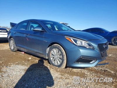 Czwarte zdjęcie samochodu z boku: 2016 HYUNDAI SONATA HYBRID VIN:KMHE24L16GA025271 - miniatura