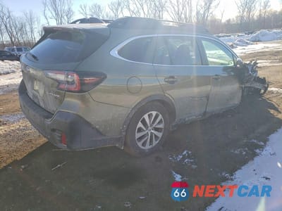 Trzecie zdjęcie samochodu z tyłu: 2021 SUBARU OUTBACK PREMIUM VIN:4S4BTADC0M3179120 - miniatura