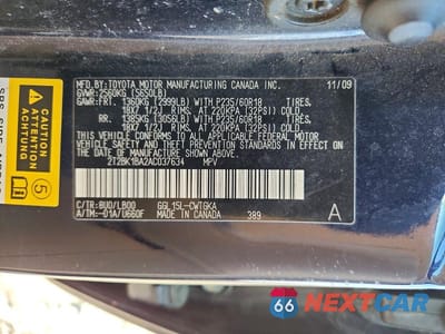 Zdjęcie 14 z 14 samochodu: 2010 LEXUS RX 350 BASE VIN:2T2BK1BA2AC037634 - miniatura