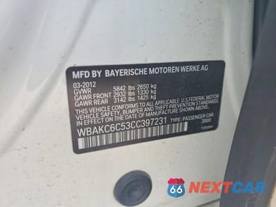 Zdjęcie 12 z 12 samochodu: 2012 BMW 750 XI VIN:WBAKC6C53CC397231 - miniatura