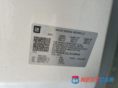 Zdjęcie 13 z 13 samochodu: 2020 CADILLAC ESCALADE ESV PLATINUM VIN:1GYS4KKJ1LR136940 - miniatura