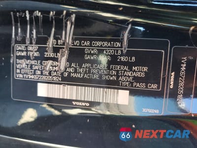 Zdjęcie 12 z 13 samochodu: 2008 VOLVO C30 T5 VIN:YV1MK672282051824 - miniatura