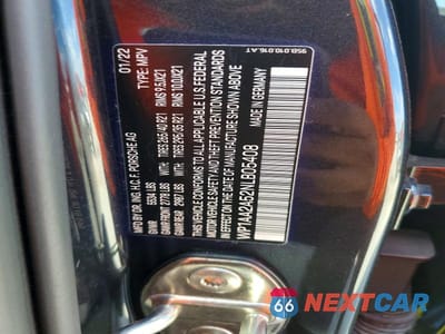Zdjęcie 12 z 12 samochodu: 2022 PORSCHE MACAN VIN:WP1AA2A52NLB05408 - miniatura