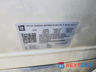 Zdjęcie 12 z 13 samochodu: 2021 CHEVROLET BLAZER RS VIN:3GNKBKRS9MS520982 - miniatura