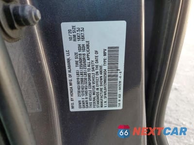 Zdjęcie 14 z 14 samochodu: 2021 HONDA ODYSSEY EXL VIN:5FNRL6H72MB025654 - miniatura