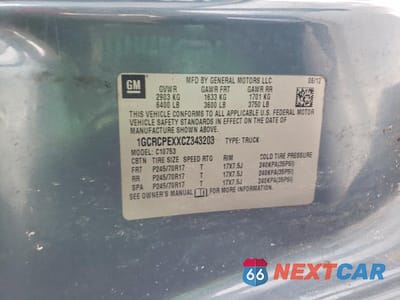 Zdjęcie 13 z 13 samochodu: 2012 CHEV SILVERADO 1500 HYBRI VIN:1GCRCPEXXCZ343203 - miniatura