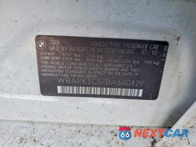 Zdjęcie 12 z 12 samochodu: 2011 BMW 328 XI SULEV VIN:WBAPK5C57BA660429 - miniatura