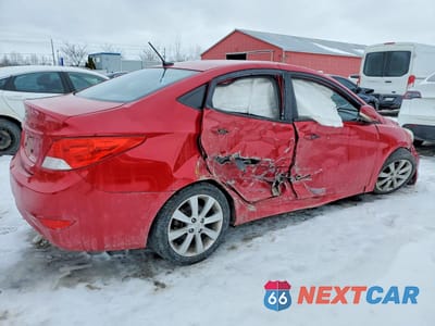 Trzecie zdjęcie samochodu z tyłu: 2013 HYUNDAI ACCENT GLS VIN:KMHCU4AE3DU327814 - miniatura