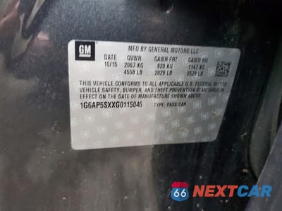 Zdjęcie 13 z 13 samochodu: 2016 CADILLAC CTS VIN:1G6AP5SXXG0115046 - miniatura