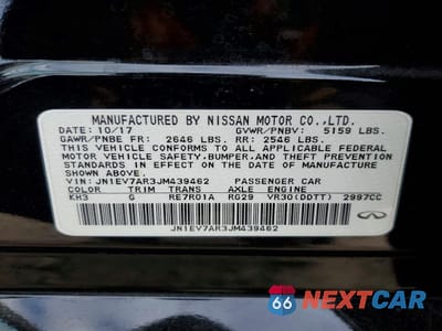 Zdjęcie 12 z 12 samochodu: 2018 INFINITY Q50 3.0T LUXE VIN:JN1EV7AR3JM439462 - miniatura