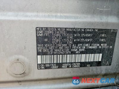 Zdjęcie 12 z 12 samochodu: 2023 TOYOTA RAV4 LE VIN:2T3F1RFV2PW372878 - miniatura
