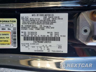 Zdjęcie 12 z 12 samochodu: 2015 FORD MUSTANG VIN:1FATP8EM8F5382931 - miniatura