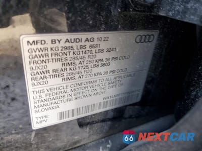 Zdjęcie 13 z 13 samochodu: 2023 AUDI Q7 PREMIUM PLUS VIN:WA1LXBF77PD005122 - miniatura