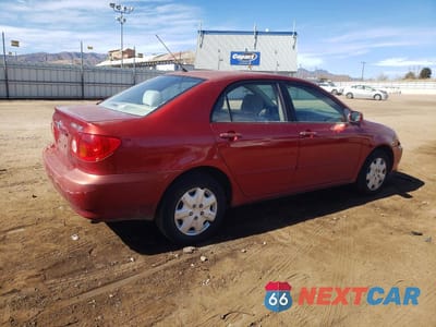 Trzecie zdjęcie samochodu z tyłu: 2003 TOYOTA COROLLA LE VIN:1NXBR32E93Z063762 - miniatura