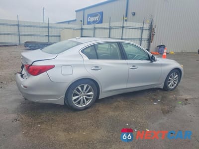 Trzecie zdjęcie samochodu z tyłu: 2014 INFINITI Q50 PREMIUM VIN:JN1BV7AP8EM678187 - miniatura