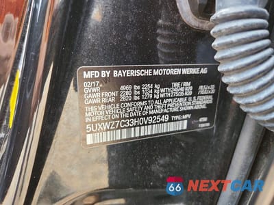 Zdjęcie 13 z 13 samochodu: 2017 BMW X3 SDRIVE28I VIN:5UXWZ7C33H0V92549 - miniatura