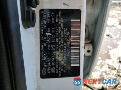 Zdjęcie 12 z 12 samochodu: 2015 HYUNDAI ACCENT GLS VIN:KMHCT4AE8FU926892 - miniatura