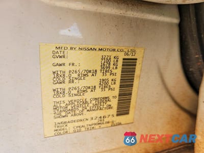 Zdjęcie 12 z 12 samochodu: 2012 NISSAN TITAN SV VIN:1N6BA0EDXCN324675 - miniatura
